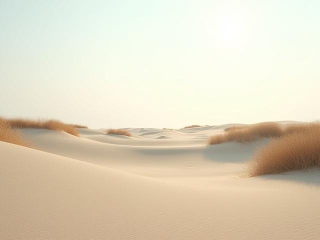 태안 신두리 해안사구의 이국적인 모래언덕 풍경